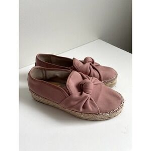 Circus By Sam Edelman Cabrera Woven Canvas Platform Espadrille Shoes size 8.5